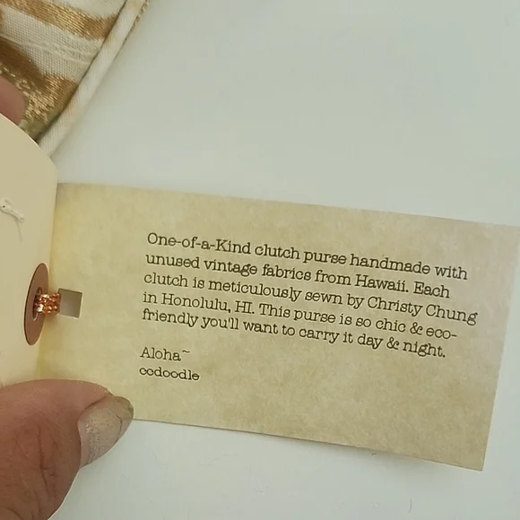 Japanese KIMONO Clutch Vintage Fabric Purse - Picture 6 of 11